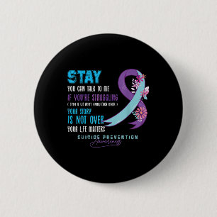 You Can Talk To Me Suicide Prevention Awareness We 6 Cm Round Badge