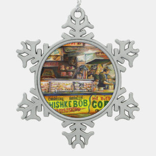 You Cannot Compete with That Snowflake Pewter Christmas Ornament