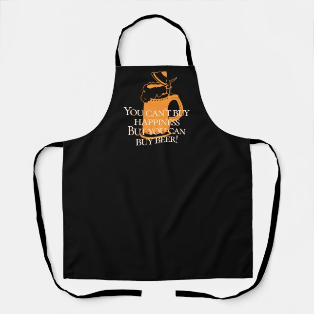 You Can't Buy Happiness Funny Apron (Front)