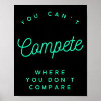 You Can't Compete Where You Don't Compare, Winners