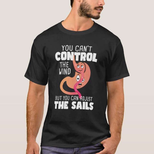You Can't Control The Wind  Gastric Sleeve Surgery T-Shirt (Front)
