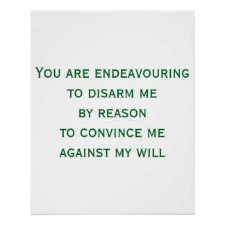 You can't convince me poster