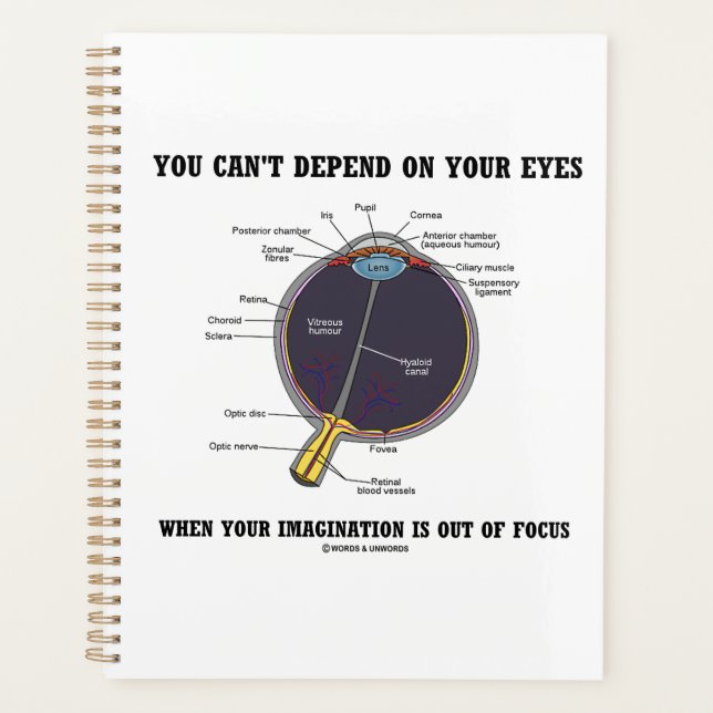 You Can't Depend On Your Eyes Imagination Focus Planner (Front)
