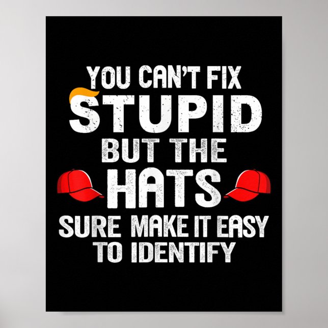 You Can't Fix Stud But The Hats Sure Make It Easy  Poster (Front)