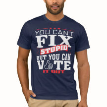 You cant Fix Stupid but you can Vote it Out TShirt