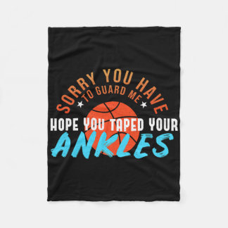 You Can't Guard Me Bll Quote Play Sketll Player  Fleece Blanket