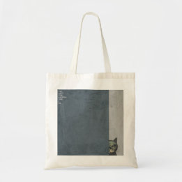 ”You can't hide anything from a cat” tote bag