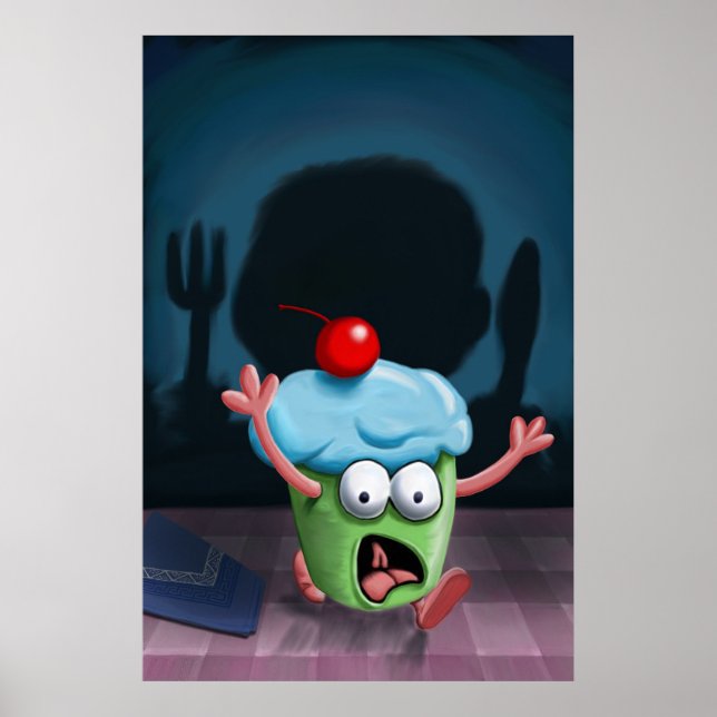 You Can't Hide From The Muffin Man Print (Front)