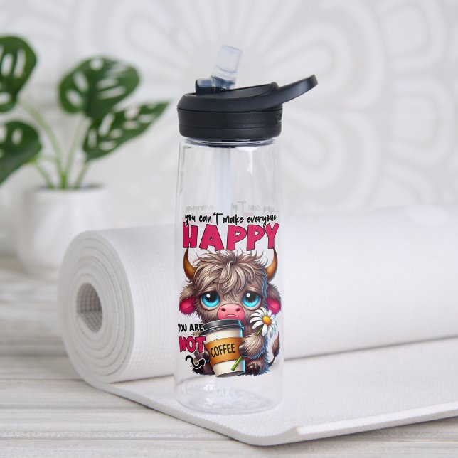 You Can't Make Everyone Happy You Are Not Coffee  Water Bottle (Yoga (Rotated))