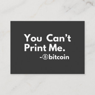 you cant PRINT me Business Card