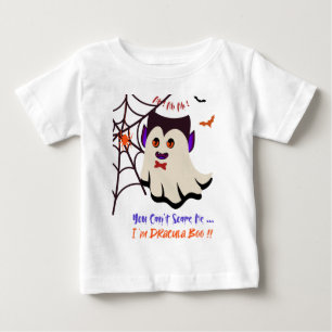 You Can't Scare Me I'm Dracula Boo Baby T-Shirt