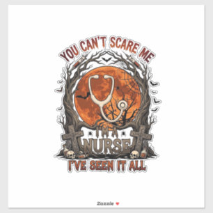 You Cant Scare Me Nurse Halloween Stethoscope Oran