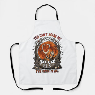 You Cant Scare Me Nurse Halloween Stethoscope Oran Apron