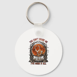 You Cant Scare Me Nurse Halloween Stethoscope Oran Key Ring