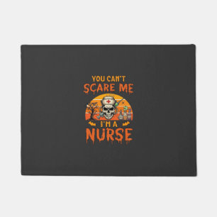 You Cant Scare Me Nurse Skull Syringe Potion Hallo Doormat