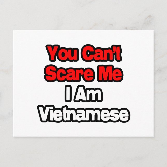 You Can't Scare Me...Vietnamese Postcard (Front)