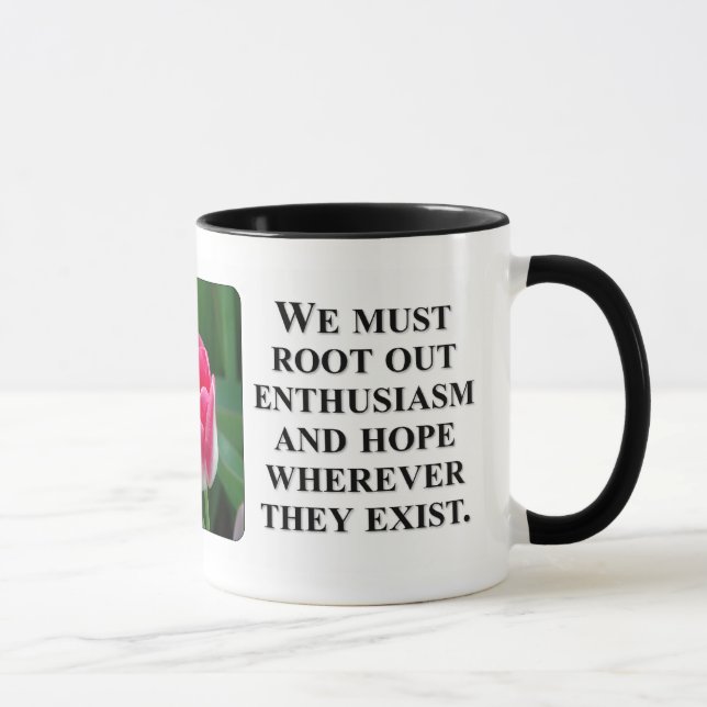 You can't see clearly thru rose colour glasses mug (Right)