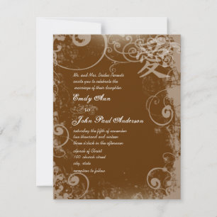 You Choose Colour Metallic Kanji Love Swirl Invitation