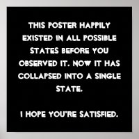 You collapsed it! Quantum Physics Humour