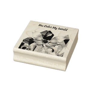 You Colour My World Rubber Stamp