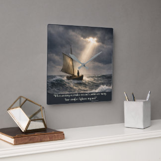 You Comfort My Soul Square Wall Clock