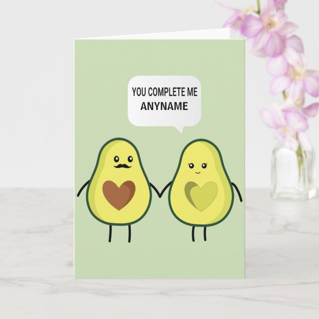 You Complete Me Card (Orchid)