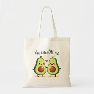 You Complete Me - Cute Avocado Love Design Tote Bag