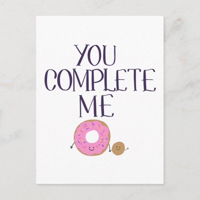 You complete me postcard (Front)
