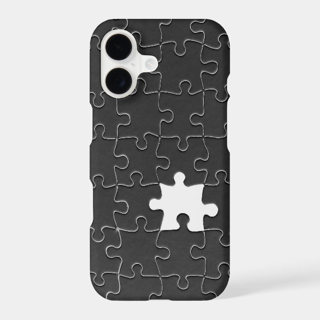 You Complete Me Romantic Black and White Jigsaw (Back)