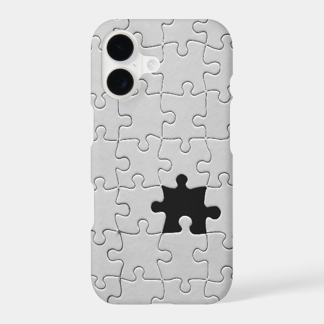 You Complete Me Romantic Black and White Jigsaw (Back)