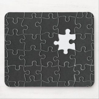 You Complete Me Romantic Black and White Jigsaw Mo Mouse Pad