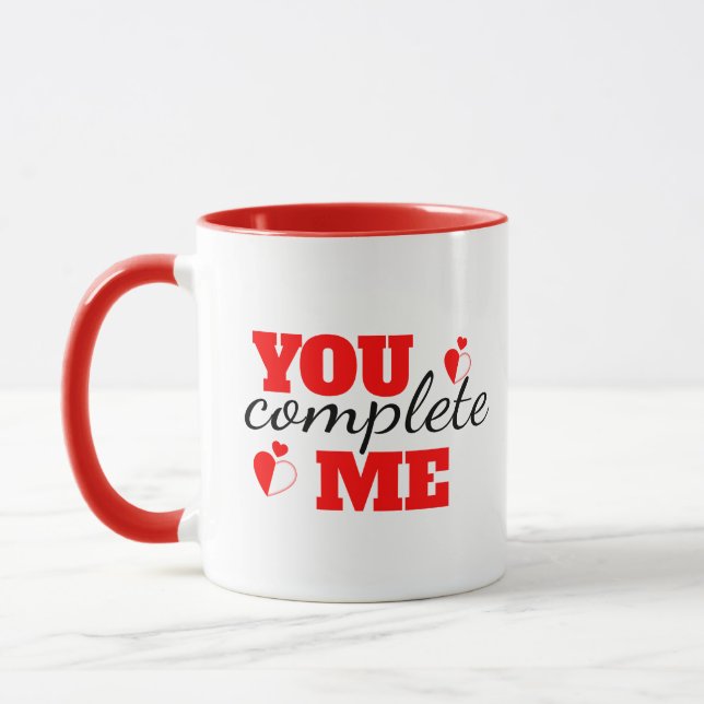 You Complete Me – Romantic Mug for Couples (Left)
