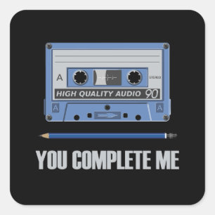 You Complete Me Square Sticker
