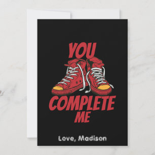 You Complete Me Valentine Holiday Card