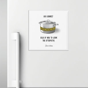 You Cooked Funny Personalized Kitchen Magnet
