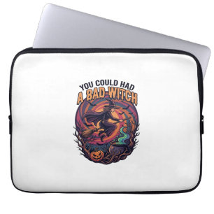 You Could Had Bad Witch Halloween Flying Broom_1 Laptop Sleeve