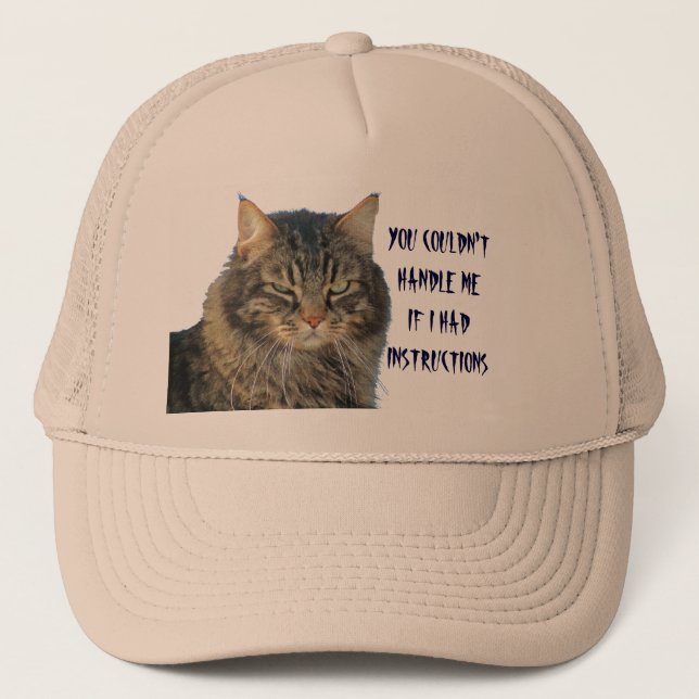 You Couldn't Handle Me Even With Instructions Trucker Hat (Front)