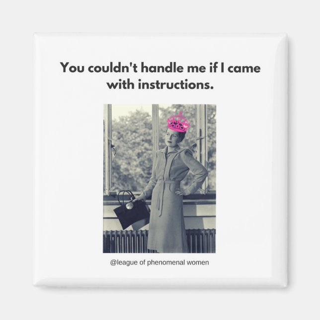 You couldn't handle me... magnet (Front)