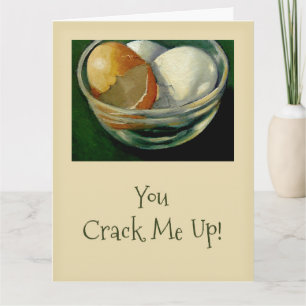 You Crack Me Up! Cracked Eggs: Chiropractor Card