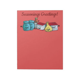 You Customise Seasonings Greetings! by Cherie Notepad