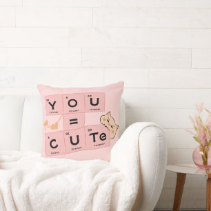 You = Cute Cute Cat Throw Pillow