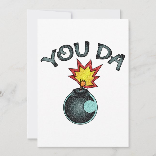 You Da Glitter Bomb Holiday Card (Front)