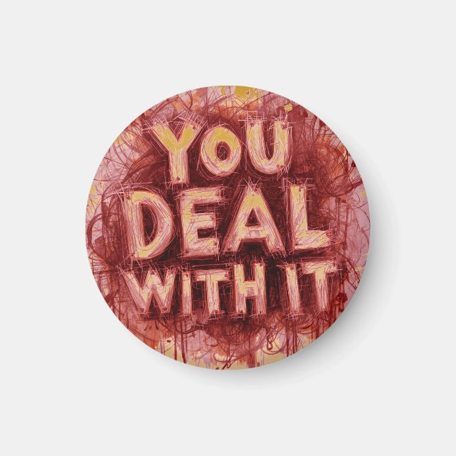 You Deal With It Magnet (Front)