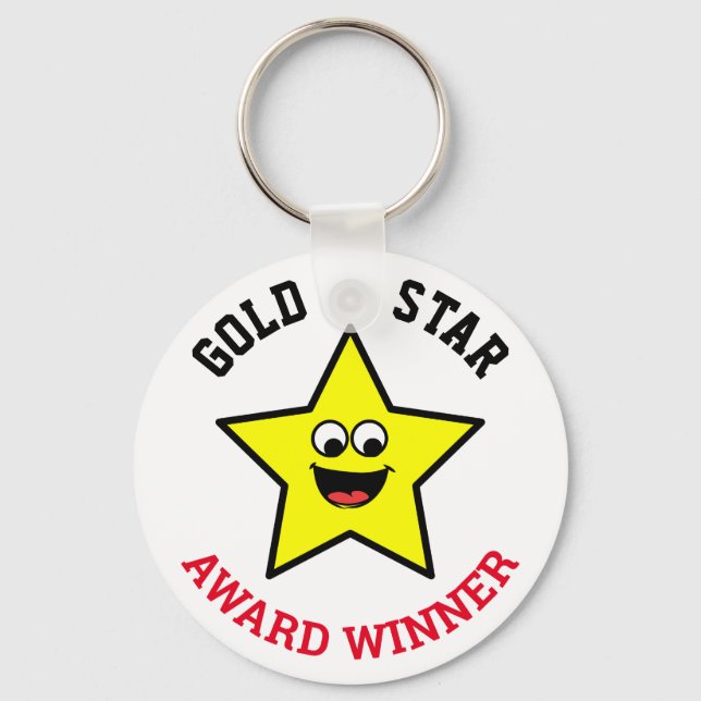 You Deserve A Gold Star | Award Winner Key Ring (Front)
