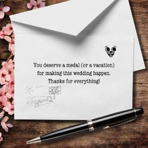 You Deserve A Medal Or A Vacation Thank You Card