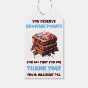 You Deserve Brownie Points! Thank You Gift Tags