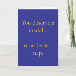 You deserve card