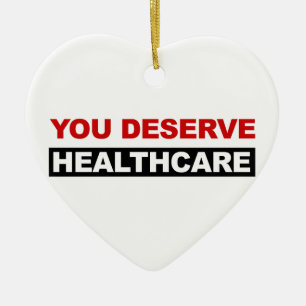 You Deserve Healthcare Ceramic Tree Decoration