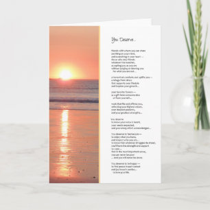 You Deserve...Inspirational Card