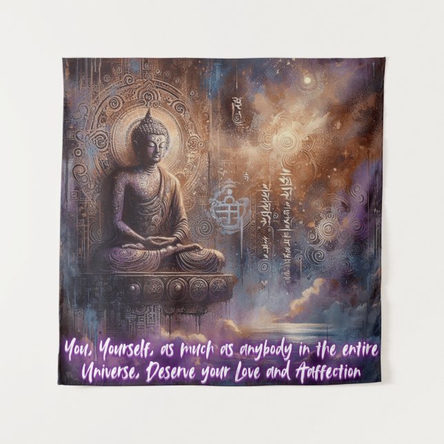 YOU DESERVE YOUR LOVE TAPESTRY (Front)